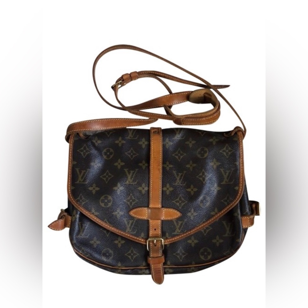 Louis Vuitton Saumur 30 Brown Monogram Leather Messenger Bag